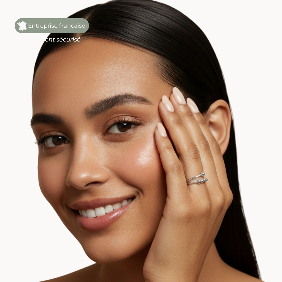 Bague anti-anxiété à billes mobiles
